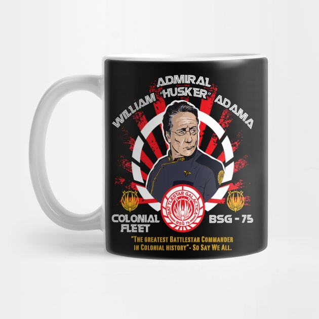 BSG 75 Admiral William Husker Adama by Alema Art